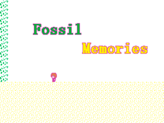 Fossil-Memoriesのゲーム画面「タイトル画面」