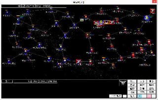 竜星戦記Ⅱ虚空の玉座のゲーム画面「刻々と変化する情勢。旗下の艦隊を各地に派遣し、戦いを勝利に導け。」