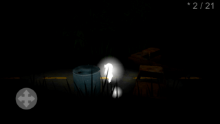 Alone in Darkのゲーム画面「暗闇を進んで」