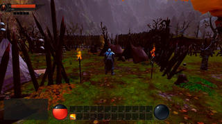 GANG OF GLORIOSAS - Prelude -のゲーム画面「荘厳なる山岳」