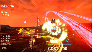 時止電殻2試作版のゲーム画面「時止バッティング」