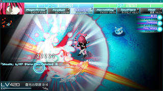 メモリーズリベレイター ver 2.7.8のゲーム画面「戦闘画面。ver 2.6.1でインターフェースを大幅改修しました!」
