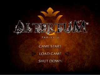 Altertum Ver.0.81(α3)のゲーム画面「タイトル画面」