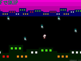 オキナちゃんのゲーム-PickPocket-ver1.01のゲーム画面「練習ステージで間合いを覚えましょう」