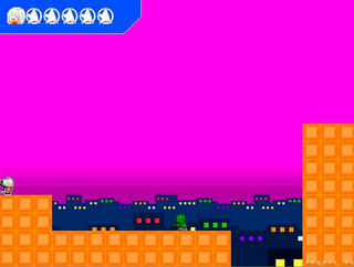 オキナちゃんのゲーム-PickPocket-ver1.01のゲーム画面「オマケのアクションステージです。」