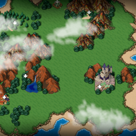 フィールドにはいろんな街が点在！