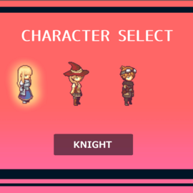 三人の中から好きなキャラでプレイします