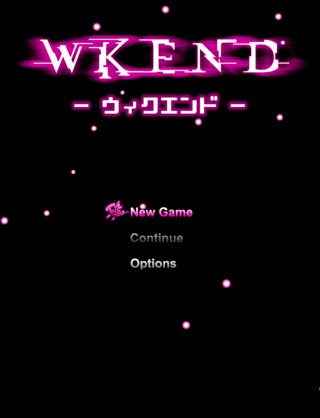 【終末爆発】WKEND（ウィクエンド）のゲーム画面「タイトル画面」