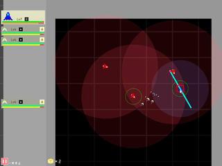Space Octagonのゲーム画面「戦闘」