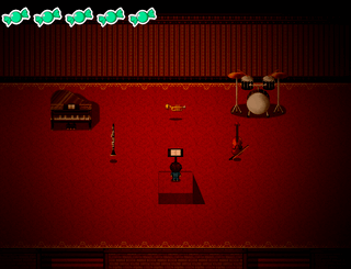 ハロウィンぶらっくないとのゲーム画面「演奏会」
