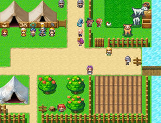 らんだむ農家のゲーム画面「メイン画面です。ここから始まります。」