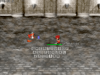 タイピングマスター格闘【男無双打】のゲーム画面「タイトル画面」