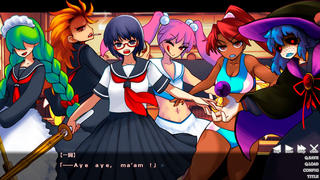 学園RPG ～闘・非行生徒会長～のゲーム画面「立ちはだかる少女達。」