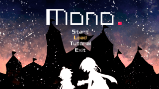 Mono.のゲーム画面「タイトル画面です」