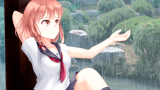 幽霊少女室-夏雨-（体験版）のゲーム画面「幽霊少女「古崎ゆいか」」
