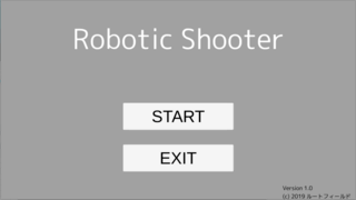 Robotic Shooterのゲーム画面「タイトル画面」