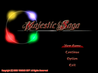 Majestic Sagaのゲーム画面「タイトル画面」