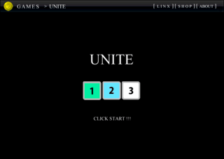 UNITE -ユナイト-のゲーム画面「ゲームトップ」