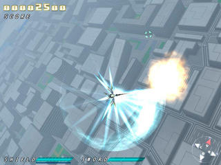 O-DIVERのゲーム画面「ソード攻撃」