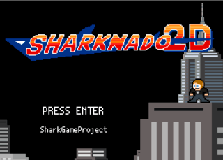 SHARKNADO　2Dのゲーム画面「タイトル画面」