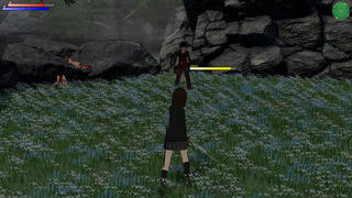 鬼狩少女のゲーム画面「アクションパート」