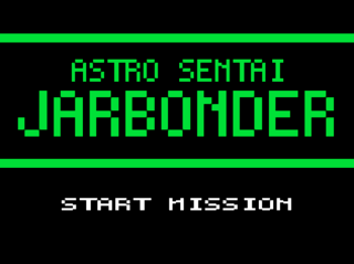 アストロ戦隊ジャーボンダーのゲーム画面「タイトル画面」