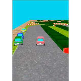 RCカーグランプリのゲーム画面「ゲーム画面１」