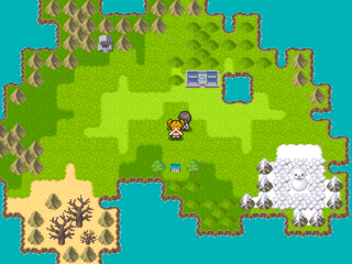 ドラゴンポールのゲーム画面「タイトル画面」
