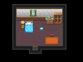 ティッシュRPGのゲーム画面「タイトル画面」