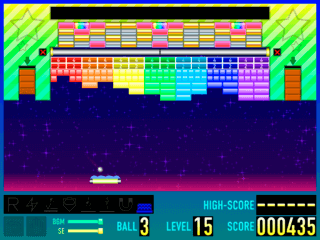 Infinite Blocksのゲーム画面「残機を増やせるチャンスのあるボーナスステージ」