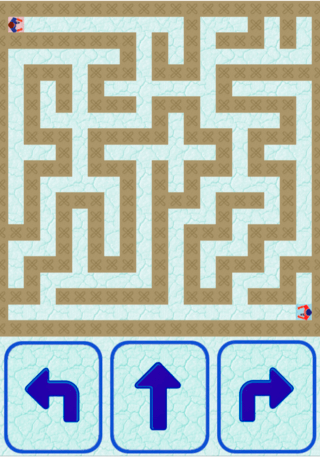 通信迷路ゲームのゲーム画面「スタート地点」