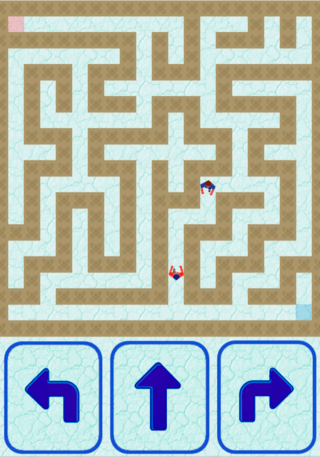 通信迷路ゲームのゲーム画面「スタート地点」