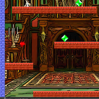 【超難関アクションゲーム】Frog Tower 体験版のゲーム画面「操作はシンプル！　ジャンプと移動のみ」