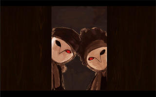 棺　-生命のない歌-のゲーム画面「双子の葬儀屋さん」