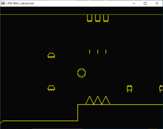 LINE BALL ADVANCEDのゲーム画面「タイトル画面です。」