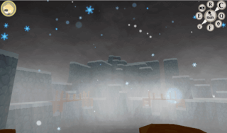 雪雫の祝福のゲーム画面「主観視点のプレイも可能」