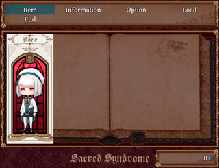 Sacred Syndrome(完全版)のゲーム画面「タイトル画面」