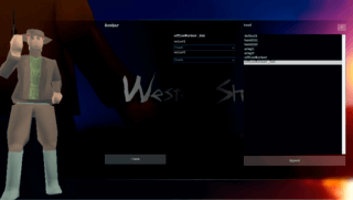 WesternShoreオンライン(β)のゲーム画面「頭/体/足を選択し、お好みのアバターが作れます。色も二種類まで編集できます！」