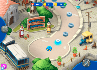 麻雀ストーリーのゲーム画面「マップ」