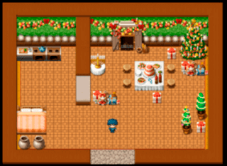 あつまれモンスター島のゲーム画面「模様替えで家をクリスマス仕様に！」