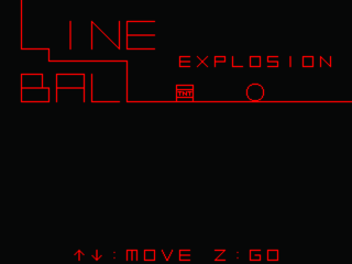 LINE BALL EXPLOSIONのゲーム画面「タイトル」