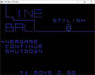 LINE BALL STYLISHのゲーム画面「タイトル画面です。」