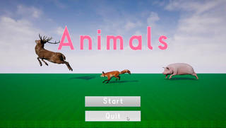 Animalsのゲーム画面「タイトル画面」