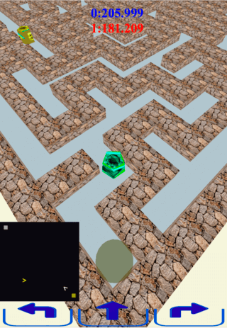通信立体迷路のゲーム画面「二面」
