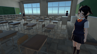 LoveTopicsのゲーム画面「学校内を探索しよう」
