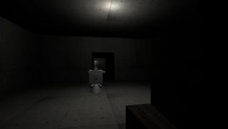 たぐたぐ-TAG IN THE DUNGEON-（ダンジョン002 地下倉庫）のゲーム画面「迫ってくる鬼に捕まらないように。」