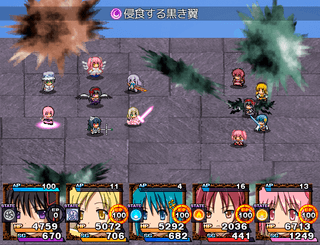 まどか☆マギカ -Try Another Story-のゲーム画面「バトルシーン」