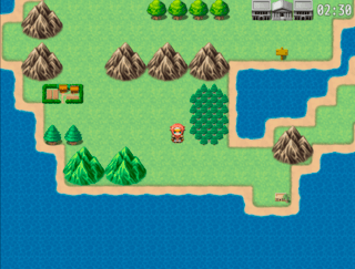インスタント麺できるまでゲームしようのゲーム画面「そんなに小さくない島です」
