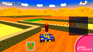 フィギュアカートMakerのゲーム画面「タイムアタックモード」