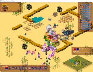 Alf Laylah wa Laylahのゲーム画面「オアシス都市での攻防戦」